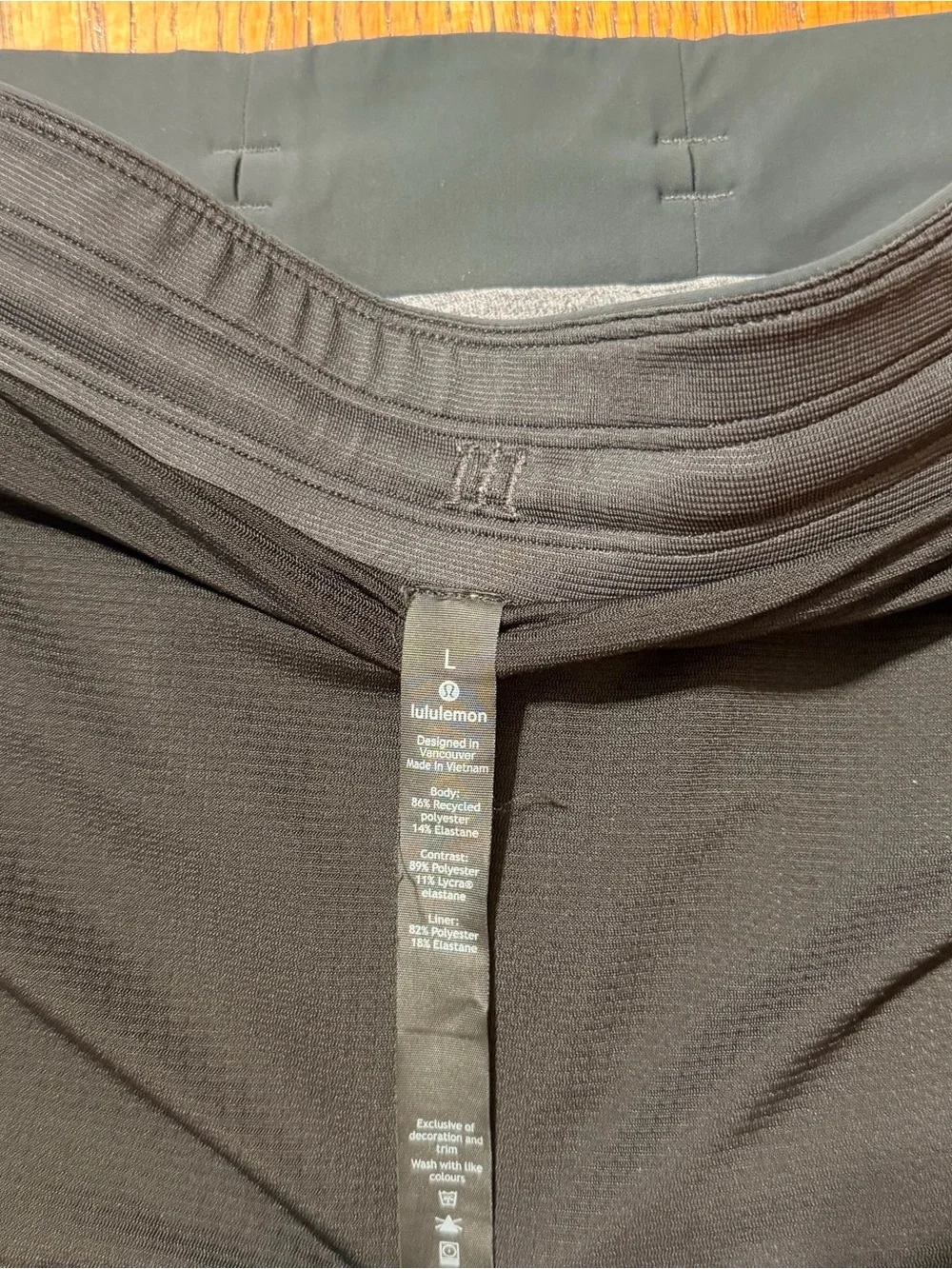 Lululemon T.H.E Shorts Men L Heather Gray Gym 10” Training Running Performance